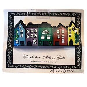 Charleston Arts and Gifts hand painted hair bow New